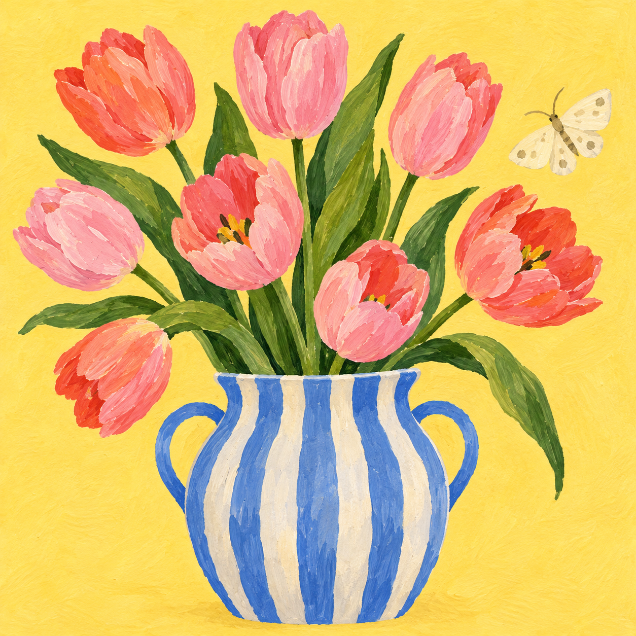 Vibrant sample tulip illustration